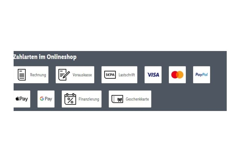 Zahlungsmethoden bei LIDL